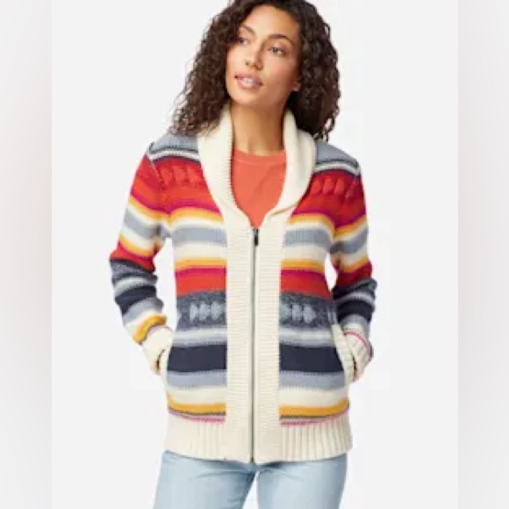 Pendleton women’s campfire zip cardigan size x-large